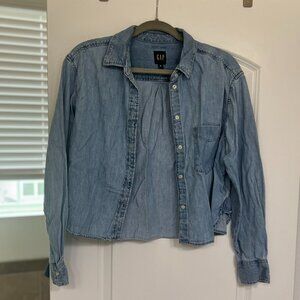 Gap jean shirt long sleeve